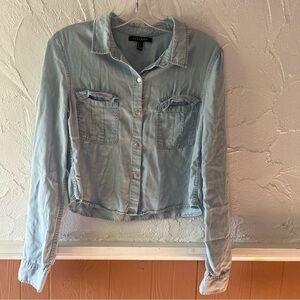 Revamped Jean Style Blouse Size Small